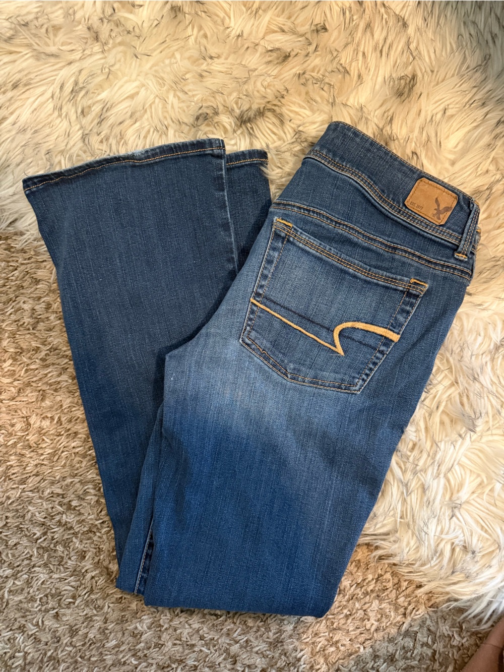 American Eagle Outfitters Women's Blue Denim Jeans